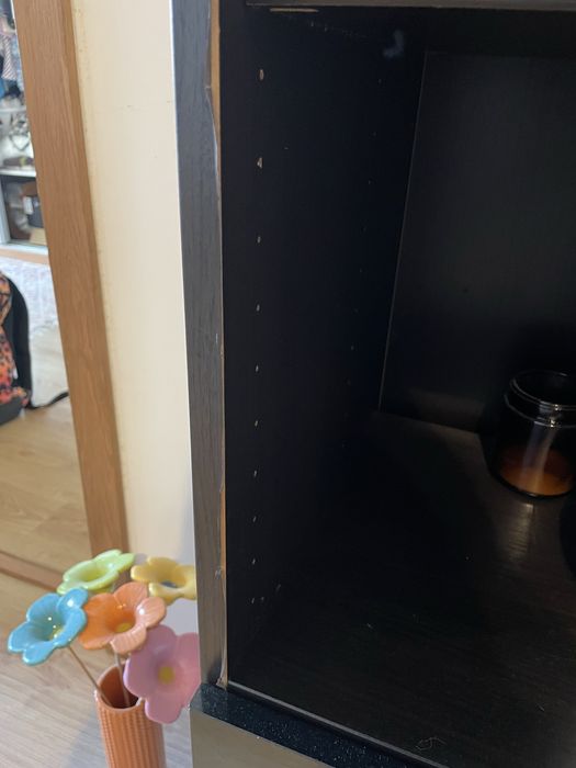 Movel de arrumacao castanho escuro