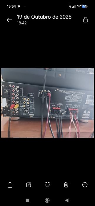 Amplificador com colunas 5.1