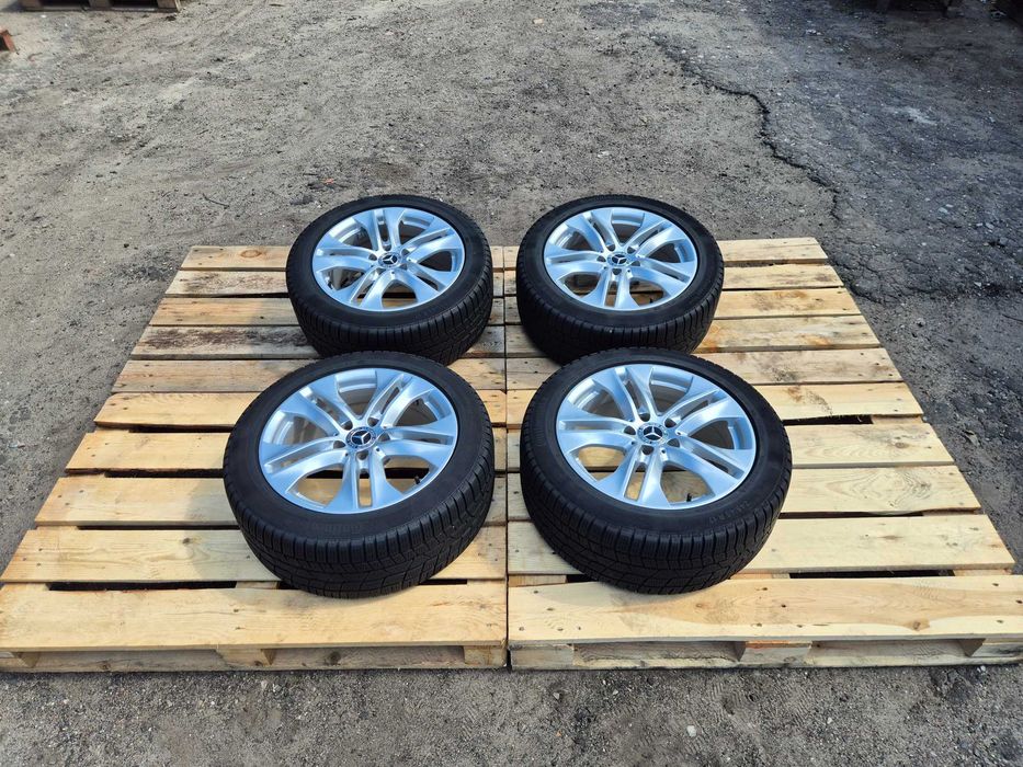 Komplet Koła Felgi 17" Cali ZIMA! MERCEDES 5x112 ET48 8J E W212 W207 Oryginał 66.6mm