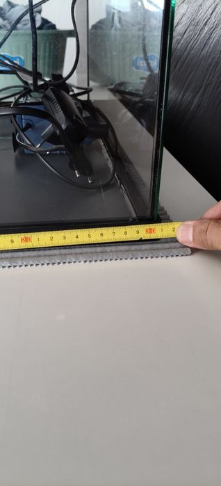 Aquário 60LT com tampa e lâmpada branca Led + filtro + termostato + sifão para retirar água