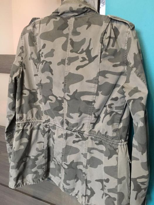 Zielona Wojskowa kurtka wiosenna parka płaszcz Frieda&Freddies M 38