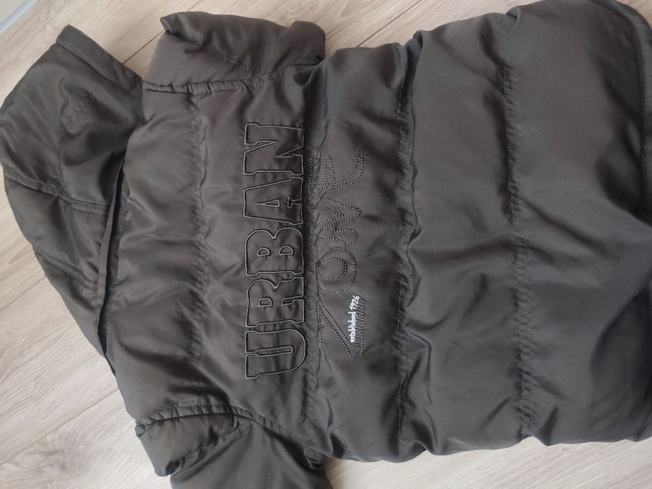 Brązowa kurtka ocieplana zimowa czekoladowa reserved 98