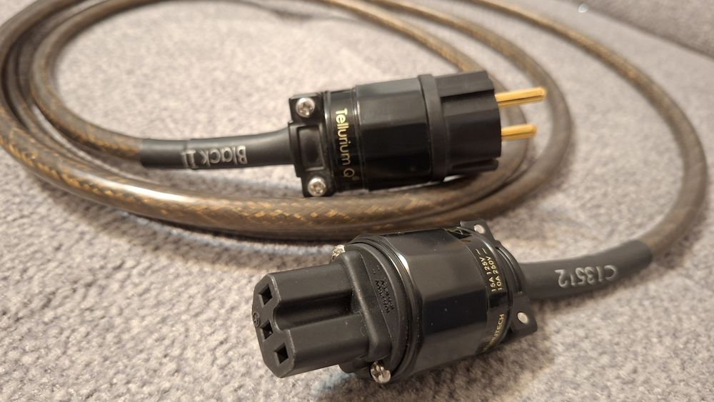 Kabel zasilający tellurium q black 2