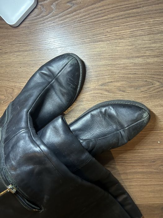 Сапоги труби  жокейки ботфорти кожа