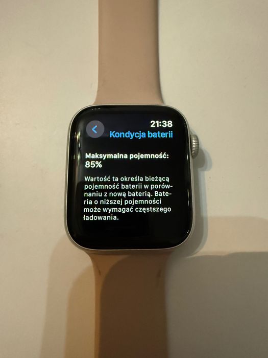 Apple Watch SE 2 (2022) 44mm (Wersja USA / GPS) | Bateria 85%