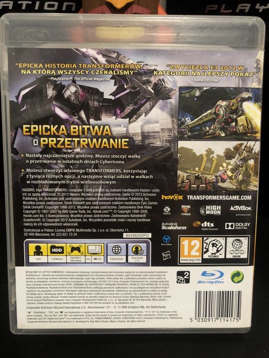 Transformers Upadek Cybertronu PS4 Polskie wydanie ! To juz unikat !