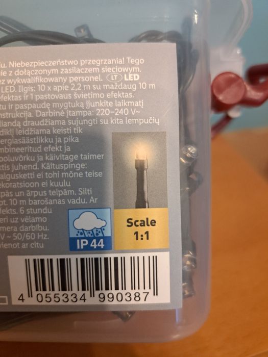 Łańcuch świetlny lampki LED IP44