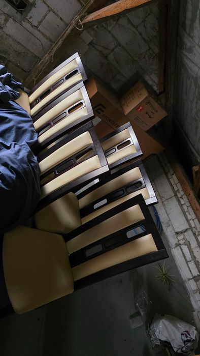 Krzesła 6sztuk ecuru