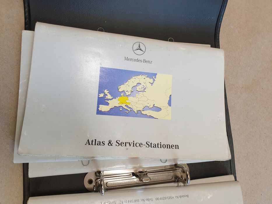 instrukcja obsługi książka etui mercedes a w168 język niemiecki