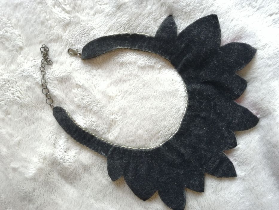 Maxi colar de missangas rosa, beje e douradas - Bijou Brigitte