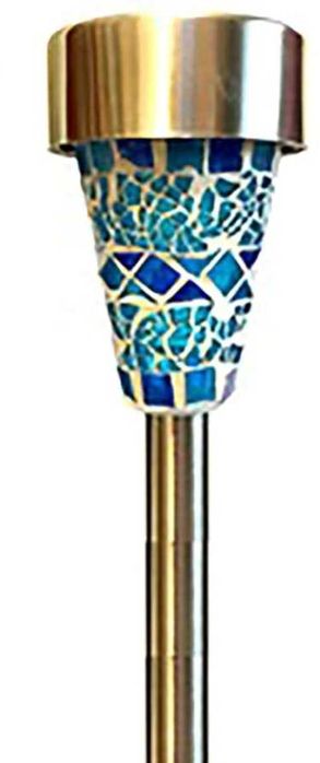 Conjunto de 2 luzes solares em aço inoxidável