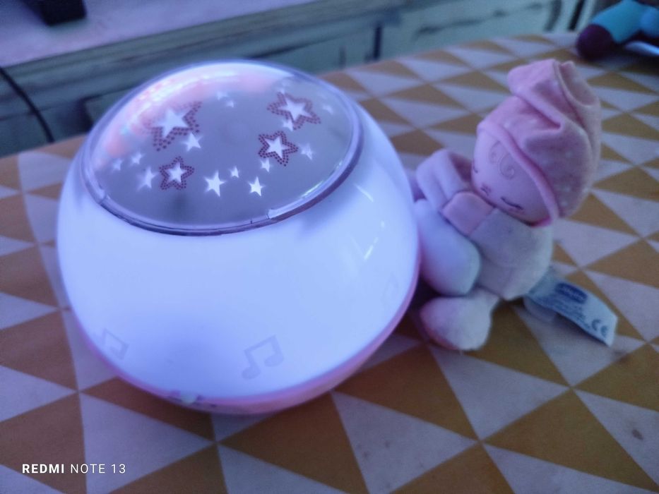 Luz de presença/projetor Chicco rosa