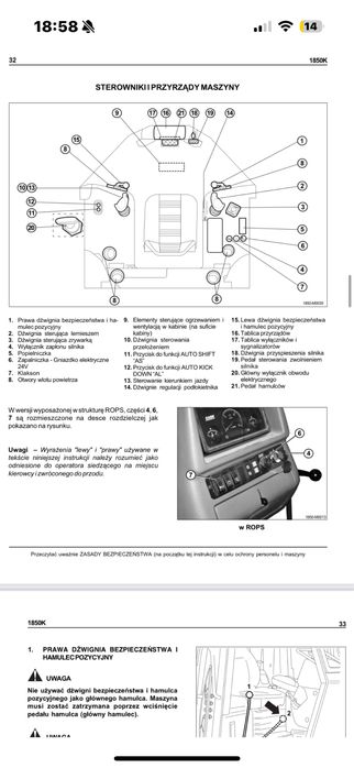 Case 1850K spycharka gąsienicowa instrukcja DTR dla operatora UDT PL