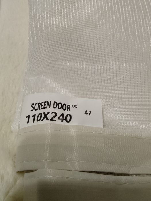Magnetyczna moskitiera do drzwi biała 110/240