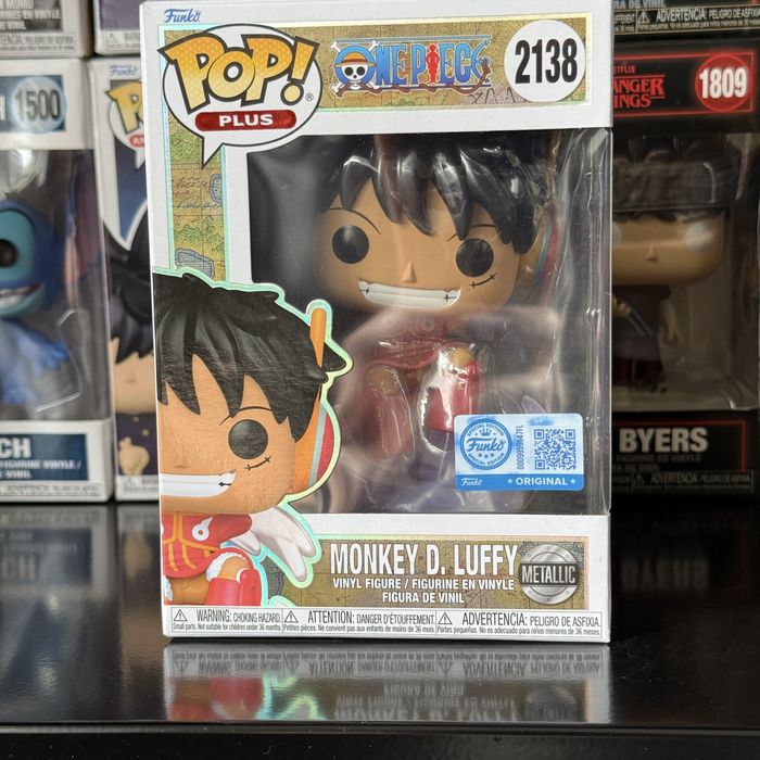 Фігурка Funko Pop ONE PIECE Monkey D. Luffy Metallic Ван Піс Луффі Функо Фанко Поп #2138