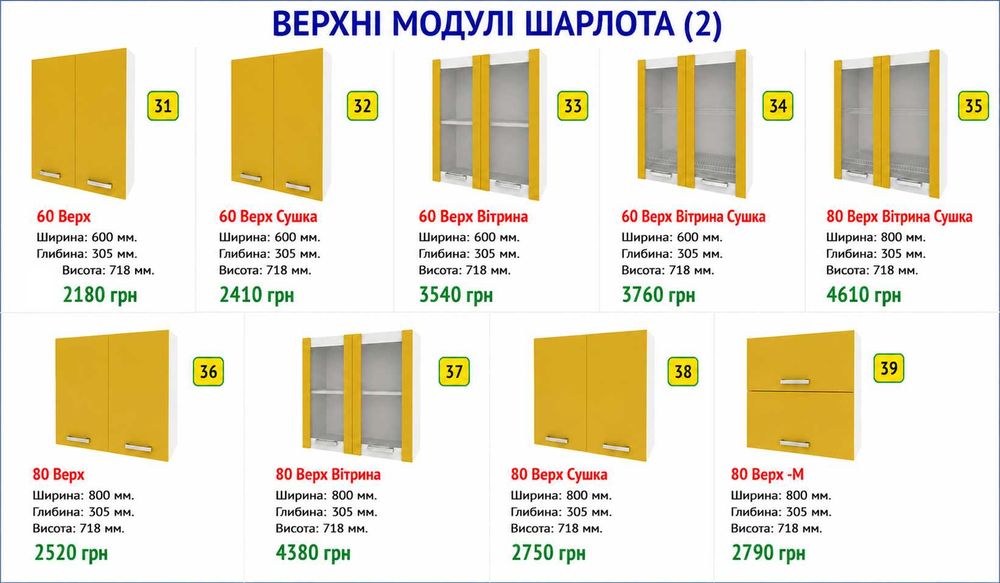 Кухни модульные со склада. Разные цвета. Быстрая доставка.