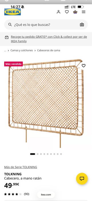 Cabeceira ikea nova