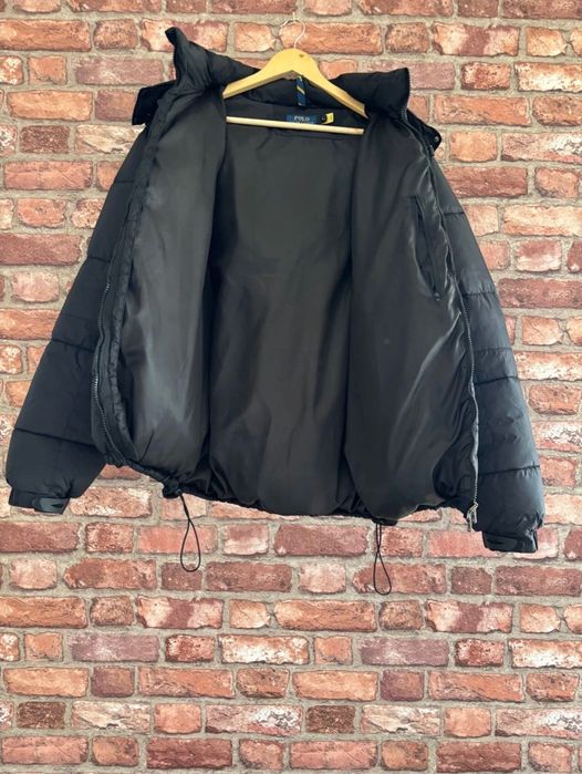 Kurtka czarna ralph lauren puchowa