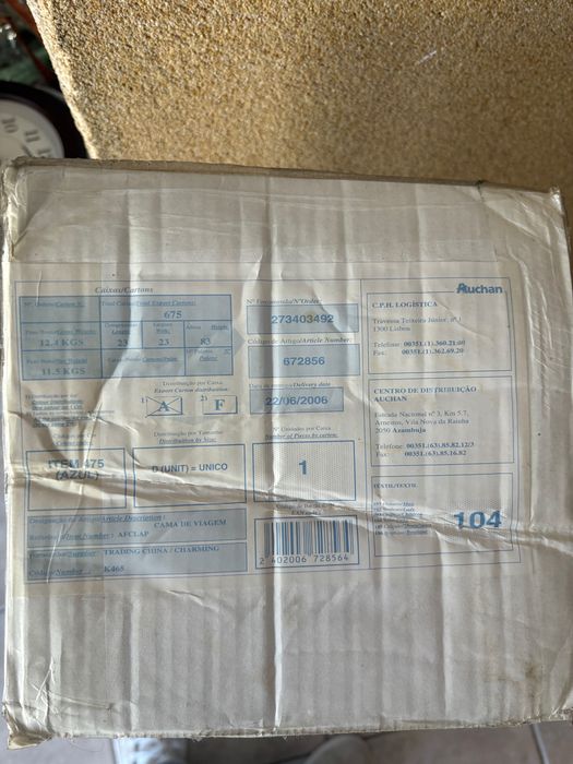 Cama de viagem de bebé