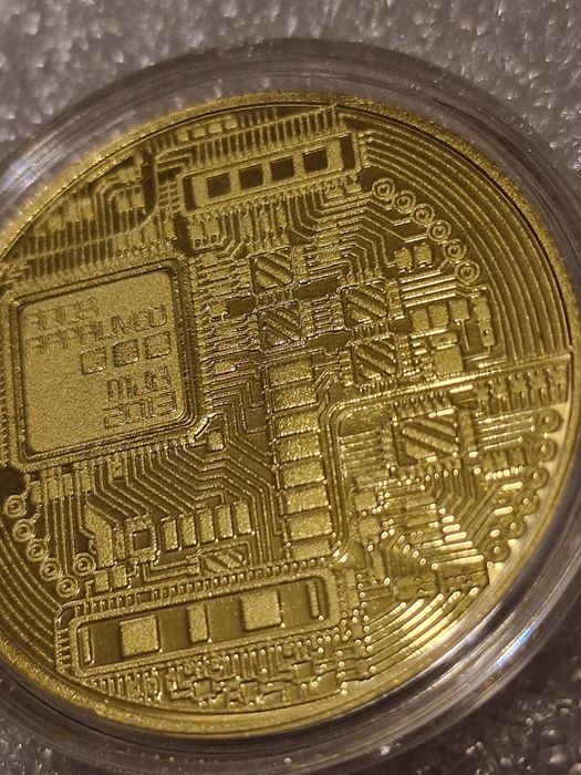 Medalha bitcoin coleção