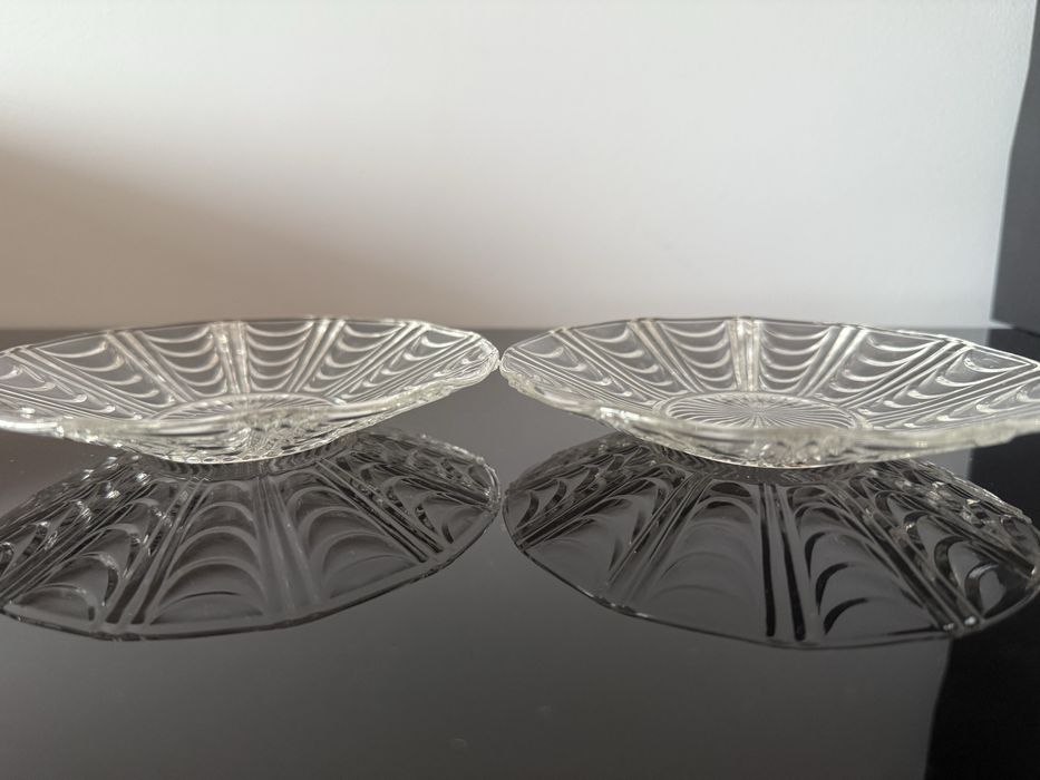 2 kryształowe takerzyki deserowe kryształ