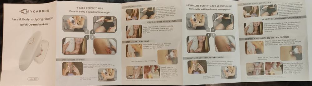 Mycarbon Інфрачервоний, вакумний ems массажер для обличчя та тіла led