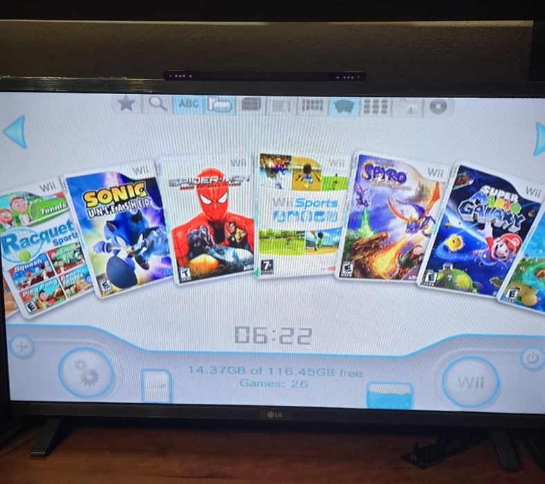 Wii desbloqueada em bom estado