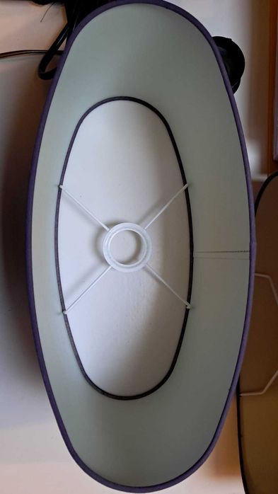 Abajur oval roxo (2 unidades)