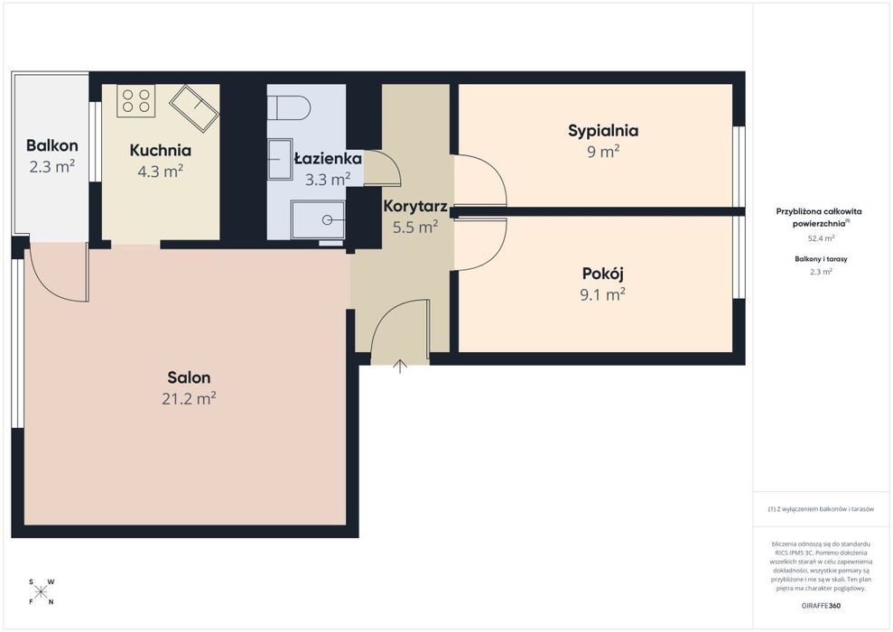 Funkcjonalne 3 pokoje | po remoncie | centrum