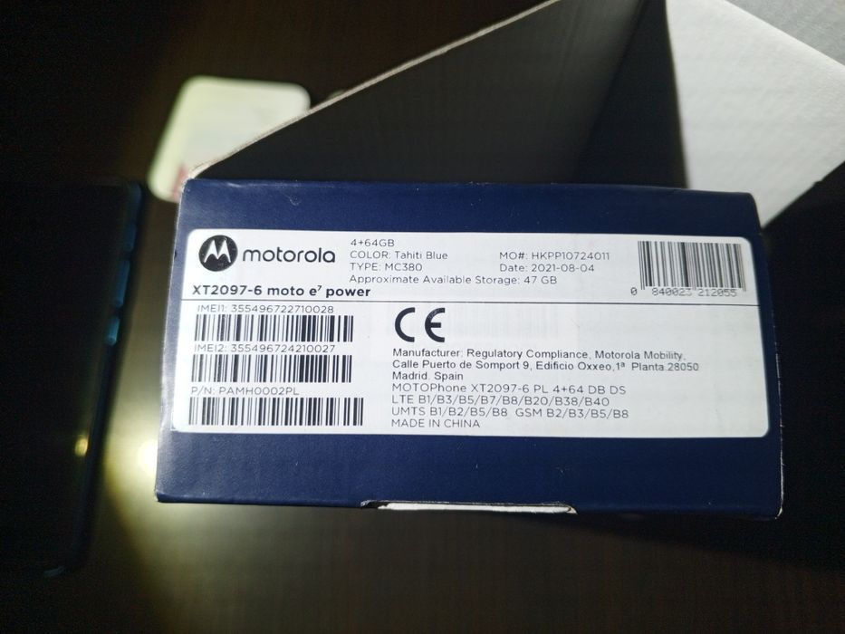 Motorola E7 power, jak nowy