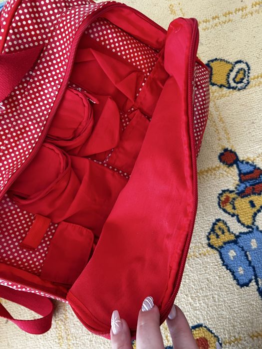 Mala maternidade TucTuc vermelha + Acessorios