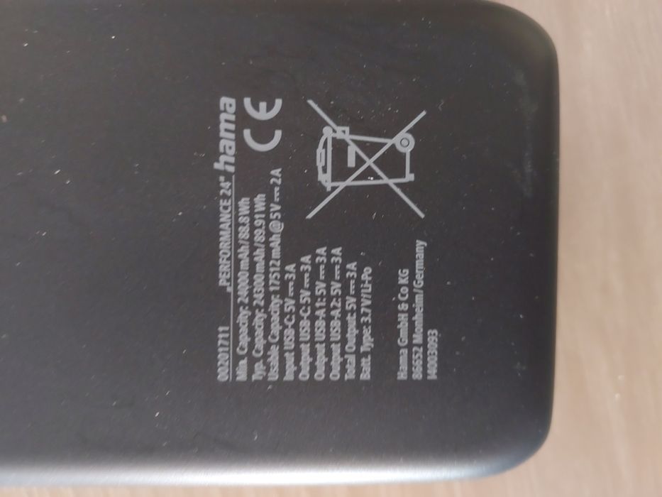 Power Bank Hama 24000 mAh – Bateria Externa | Smartphone / Tablet