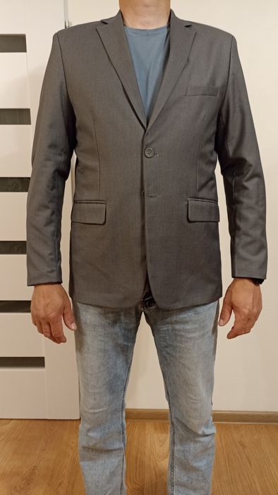 Garnitur męski szary