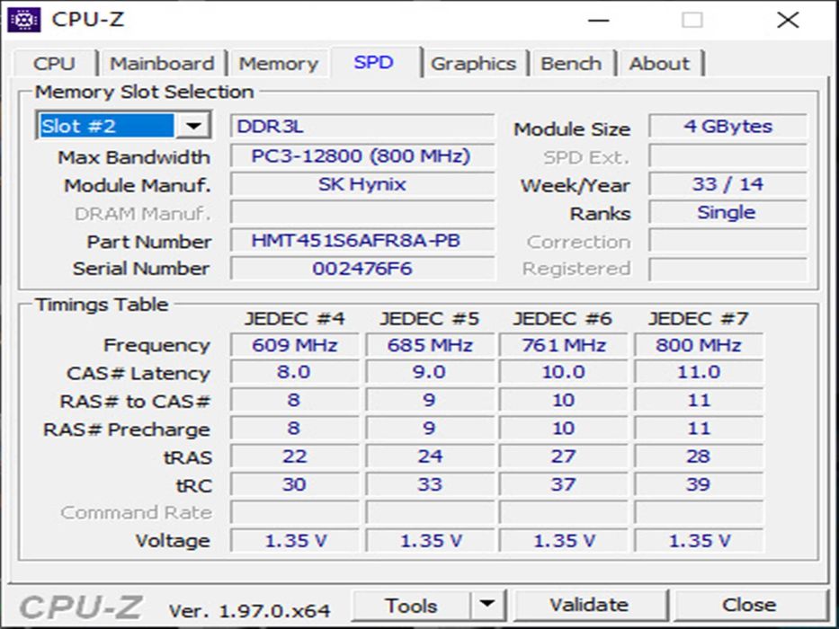 DDR3 8GB HyniX 12800 L