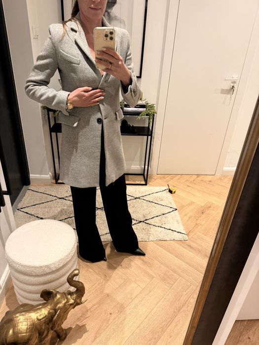 Płaszcz ZARA roz xs szary