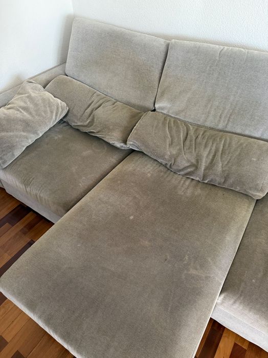 Sofá 3 lugares c/chaise longue,