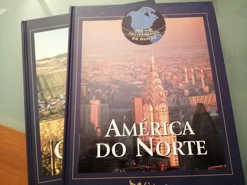 Grande enciclopédia do mundo - 2 livros como novos!*