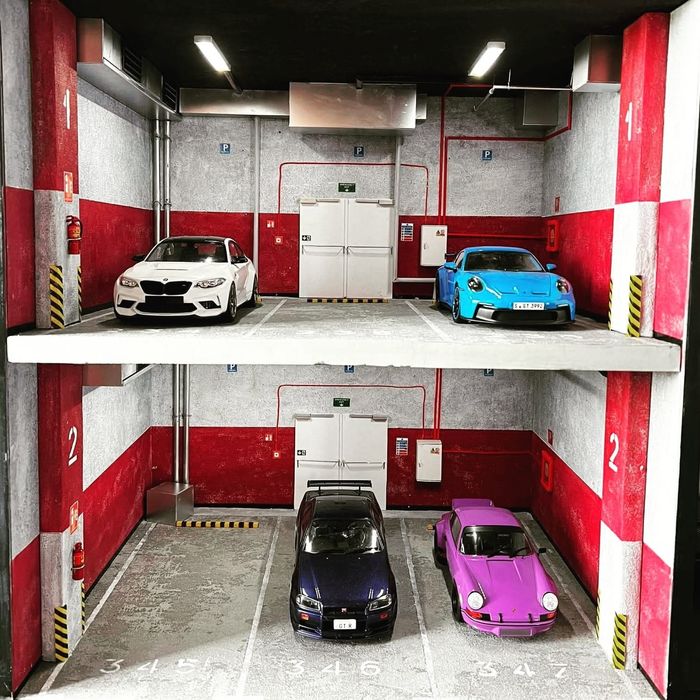 Dioramy 1:18 Diorama wykonam makieta autoart kyosho norev solido otto