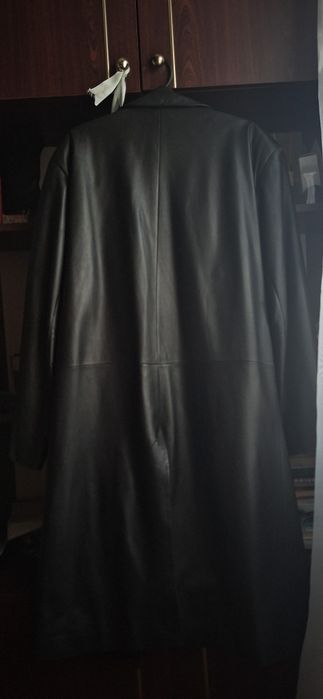 Шкіряний плащ Hugo Boss