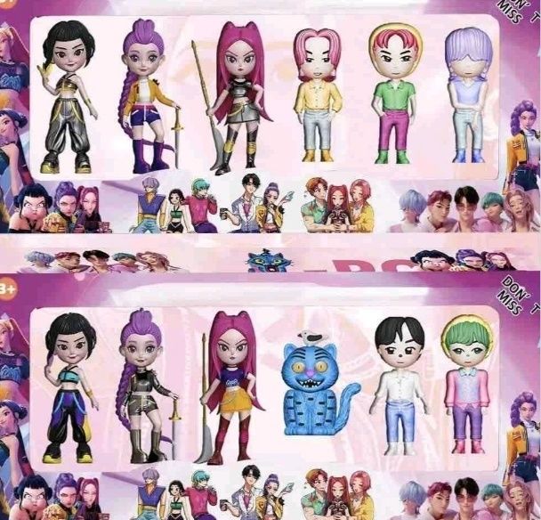 Zestaw figurki kpop demon Hunters różne wzory