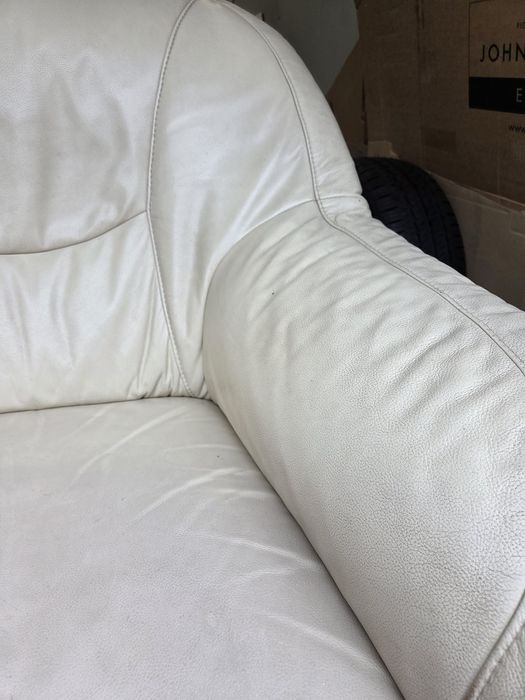 Dwa Fotele, naturalna skóra, BFM produkt polski.