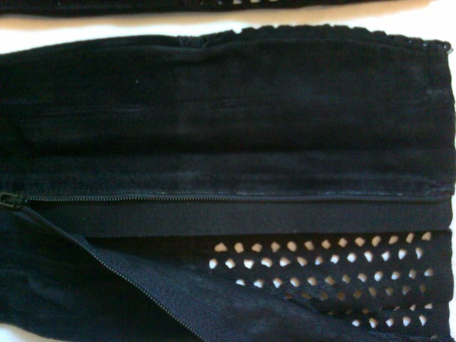 -Роскошные замшевые гетры на замке Calzedonia Италия оригинал, тренд с