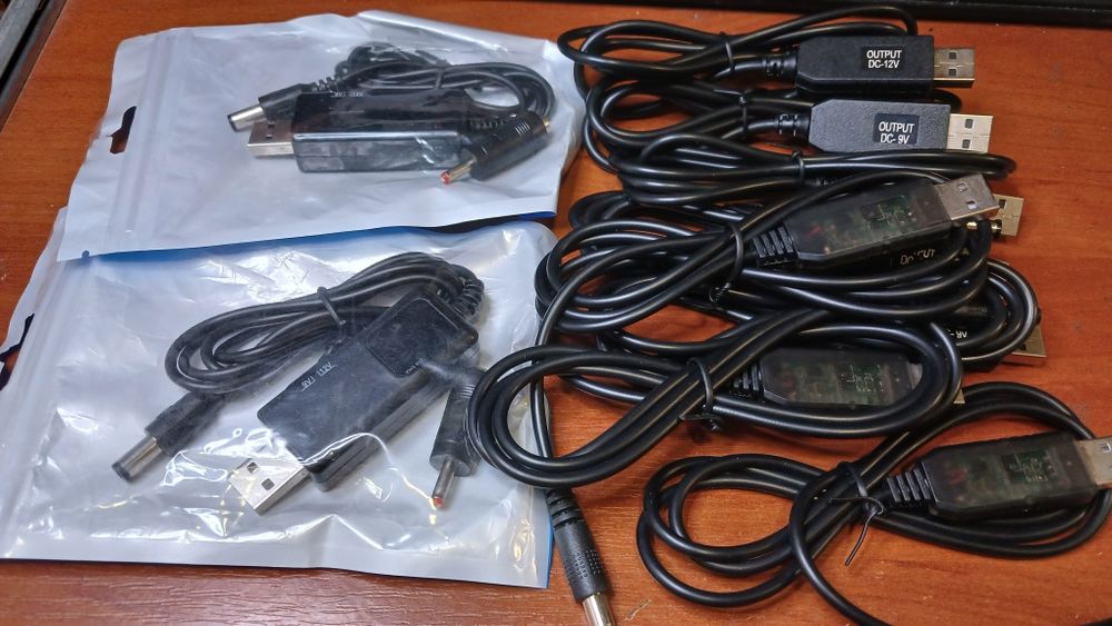 Кабель для роутера, перетворювач напруги 9в 12в