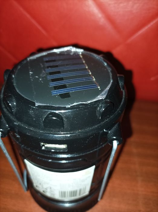 Лампа фонарь LED солнечная панель на аккумуляторе USB XF-5800T