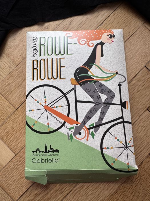 Rajtuzy Rowerowe cienkie rajstopy w rowery code 659