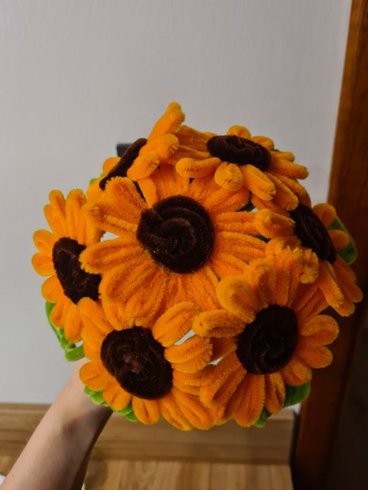 Bukiet słoneczników hand made wieczne kwiaty