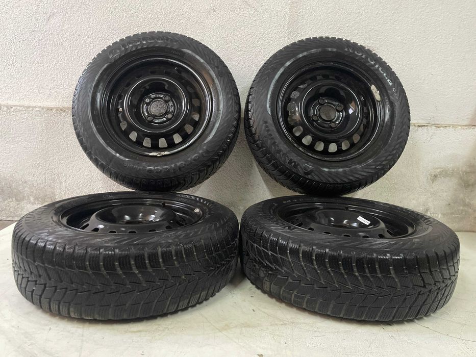 Opel Corsa D Adam Felgi 4x100 ET39 Stalowe 14 Opony Zimowe 185/70R14