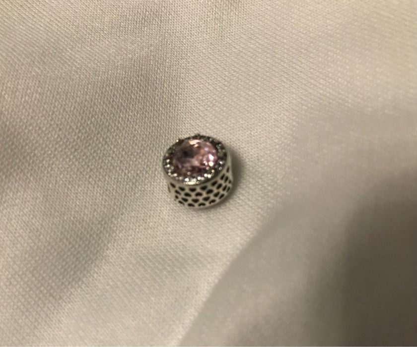 Charms srebro s925 Serduszka, cyrkonie