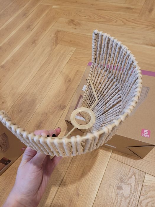 Lampki nocne 2szt./kinkiety ścienne boho, ze sznurka