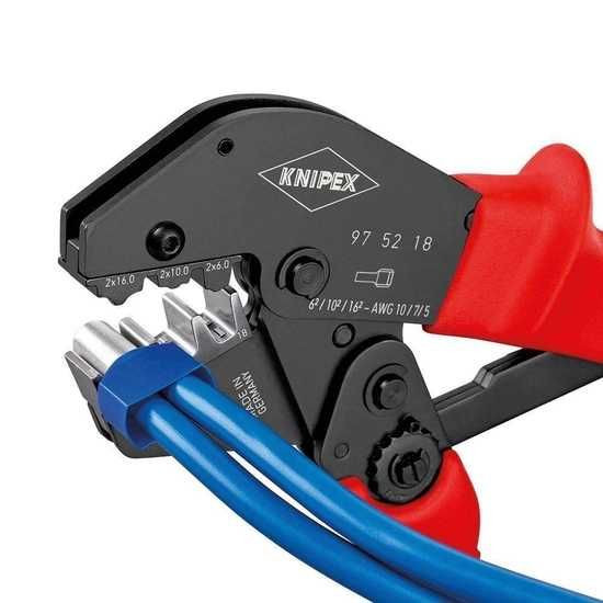 Szczypce do zagniatania tulejek kablowych typu Twin KNIPEX®